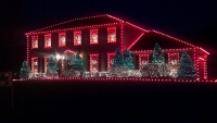 Christmas Lights on House and Roof - Armor Roofing
